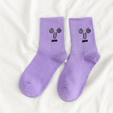 Load image into Gallery viewer, Funny Expression Jacquard Personality Ladies Stockings
