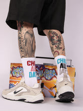 Load image into Gallery viewer, Letter couple long socks
