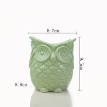 Load image into Gallery viewer, Green plant ceramic flower pot container
