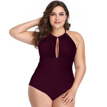 Load image into Gallery viewer, Plus size one-piece swimsuit
