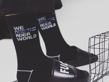 Load image into Gallery viewer, Letter tide brand solid color tube cotton socks
