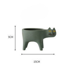 Load image into Gallery viewer, Cute Cat Tail Flower Pot Ceramic Personality Creativity
