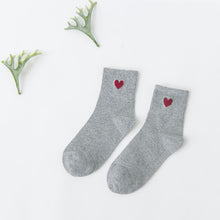 Load image into Gallery viewer, Korean wild tube socks female 200 needle cotton love
