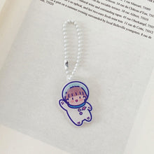Load image into Gallery viewer, ins cartoon pencil case cute astronaut double-layer pencil case
