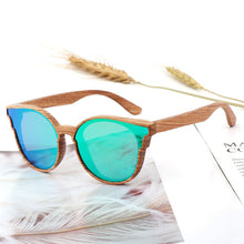 Load image into Gallery viewer, Handmade Polarized Wood Grain Sunglasses Angle's Wing
