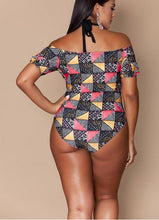 Load image into Gallery viewer, Geometric bikini ladies plus size
