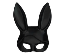 Load image into Gallery viewer, Fashion Black Rabbit Ear Half Face Mask
