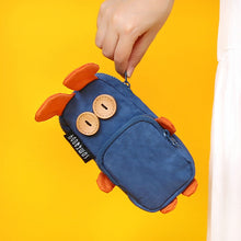 Load image into Gallery viewer, Creative Funny Rabbit Large-capacity Cute Three-color Patch Pencil Bag
