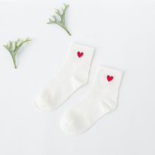 Load image into Gallery viewer, Korean wild tube socks female 200 needle cotton love
