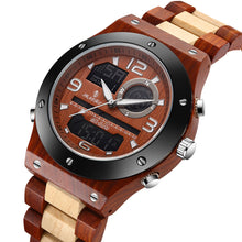 Load image into Gallery viewer, Luxury Wood Watch Handmade Chronograph Man
