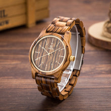 Load image into Gallery viewer, Wooden quartz watch
