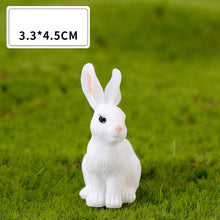 Load image into Gallery viewer, Micro Landscape Resin White Rabbit Ornament
