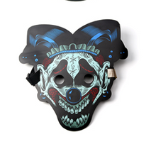 Load image into Gallery viewer, LED Sound Control Luminous Mask Nightclub Masquerade Quick Hand Shake Artifact Voice-activated fluorescent EL light-emitting mask
