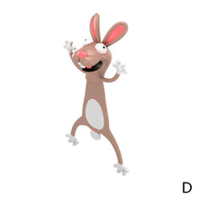 Load image into Gallery viewer, 3D Stereo Cartoon Lovely Animal Bookmark Original Cute Cat PVC Material Student Children School Stationery for Kids Gift
