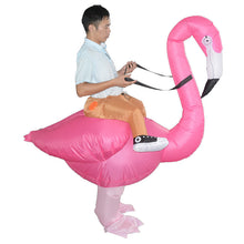 Load image into Gallery viewer, Creative toys Halloween Christmas Flamingo cosplay dress up inflatable suit party spoof costume props
