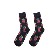 Load image into Gallery viewer, Men's and women's high-length flower long socks
