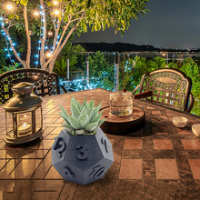 Load image into Gallery viewer, 3D Printed Plant Pot Table Top RPG Dice Succulent Planter Set Home Decoration Multifunction Garden Flower Pot
