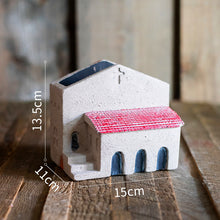 Load image into Gallery viewer, Holy Island Hut Small House Concrete Flower Succulent Flower Pot

