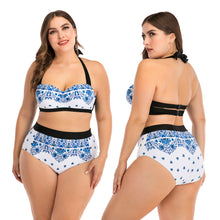 Load image into Gallery viewer, Fat woman underwire big cup ladies swimsuit
