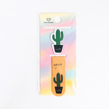 Load image into Gallery viewer, Cactus magnetic bookmark
