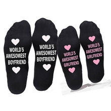Load image into Gallery viewer, Unisex Men Women Cotton Socks Printing Letter Funny Socks For Boyfriend   Girlfriend Valentine's Day Gift
