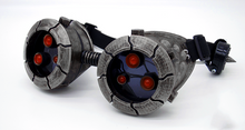 Load image into Gallery viewer, BadBoyStudio steampunk glasses cyber glow mask gas mask
