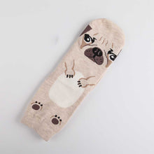 Load image into Gallery viewer, Cute cartoon dog expression female socks
