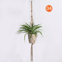 Load image into Gallery viewer, Vintage hemp rope flowerpot net bag hanging
