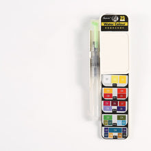 Load image into Gallery viewer, Fan-shaped foldable solid watercolor paint
