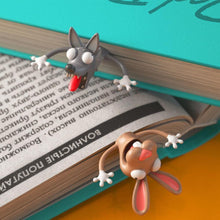 Load image into Gallery viewer, 3D Stereo Cartoon Lovely Animal Bookmark Original Cute Cat PVC Material Student Children School Stationery for Kids Gift
