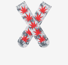 Load image into Gallery viewer, Tie dyed maple leaf socks
