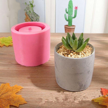 Load image into Gallery viewer, Cement flower pot silicone mold
