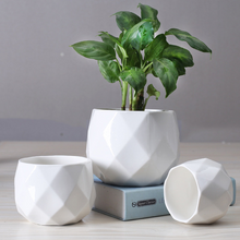 Load image into Gallery viewer, Desktop ceramic flowerpot
