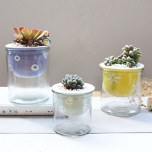 Load image into Gallery viewer, Cartoon glass ceramic flower pot
