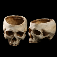 Load image into Gallery viewer, Resin Skull Flower Pot Ashtray Resin Skull Ornament Flower Pot
