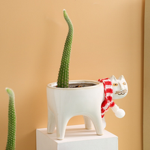 Load image into Gallery viewer, Create a surname ceramic flowerpot desktop decorative flowerpot

