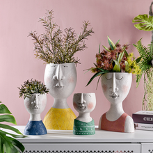 Load image into Gallery viewer, Portrait sculpture flower pot
