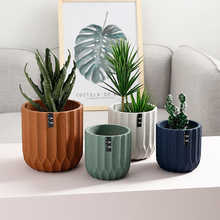 Load image into Gallery viewer, Ceramic Nordic Cement Flower Pots Geometrical Simplicity
