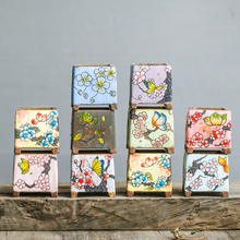 Load image into Gallery viewer, Square potted painted ceramic pots
