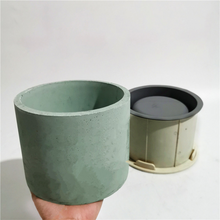 Load image into Gallery viewer, 15cm Flowerpot Mold Plastic Silicone Double Layer Large Round Abrasive Tool
