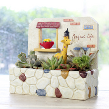 Load image into Gallery viewer, Creative Succulent Plant Resin Hanging Micro Landscape Flower Pot
