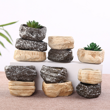 Load image into Gallery viewer, Mini Stone Succulent Plant Potted Kiln Becomes Creative Ceramic Green Plant Pot
