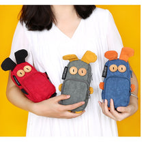Load image into Gallery viewer, Creative Funny Rabbit Large-capacity Cute Three-color Patch Pencil Bag
