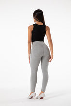 Load image into Gallery viewer, shascullfites melody high waist gray leggings push up shaping leggings hip lifting peach lift leggings
