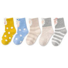 Load image into Gallery viewer, Children's Boxed Cartoon Tube Socks Boys And Girls Baby Cotton Socks
