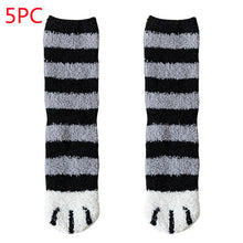 Load image into Gallery viewer, Women's Coral Fleece Cat Paw Pattern Kawaii Thick Warm Socks
