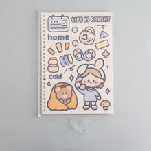 Load image into Gallery viewer, B5 Loose-leaf Simple And Cute Hand Girl Heart Disassembly Notes Learning Hand Book Stationery
