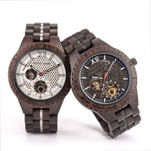 Load image into Gallery viewer, Mechanical wood men's watch
