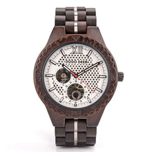 Load image into Gallery viewer, Mechanical wood men's watch
