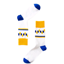 Load image into Gallery viewer, Contrast men's personality cotton socks geometric stockings
